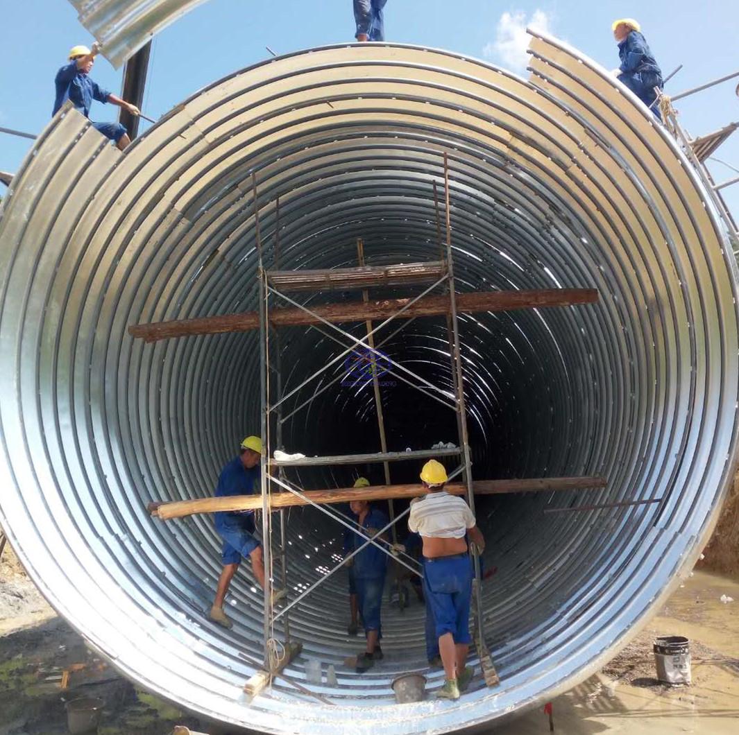 supply the corrugated steel culvert pipe to Madagascar